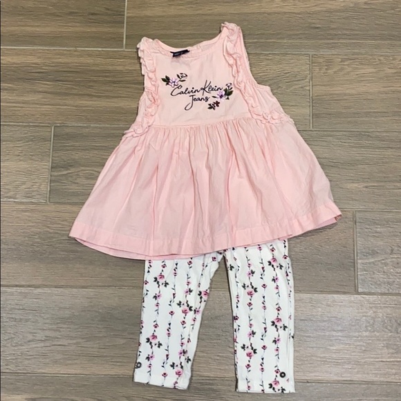 Calvin Klein Jeans Other - Calvin Klein Jeans girl pink outfit size 4